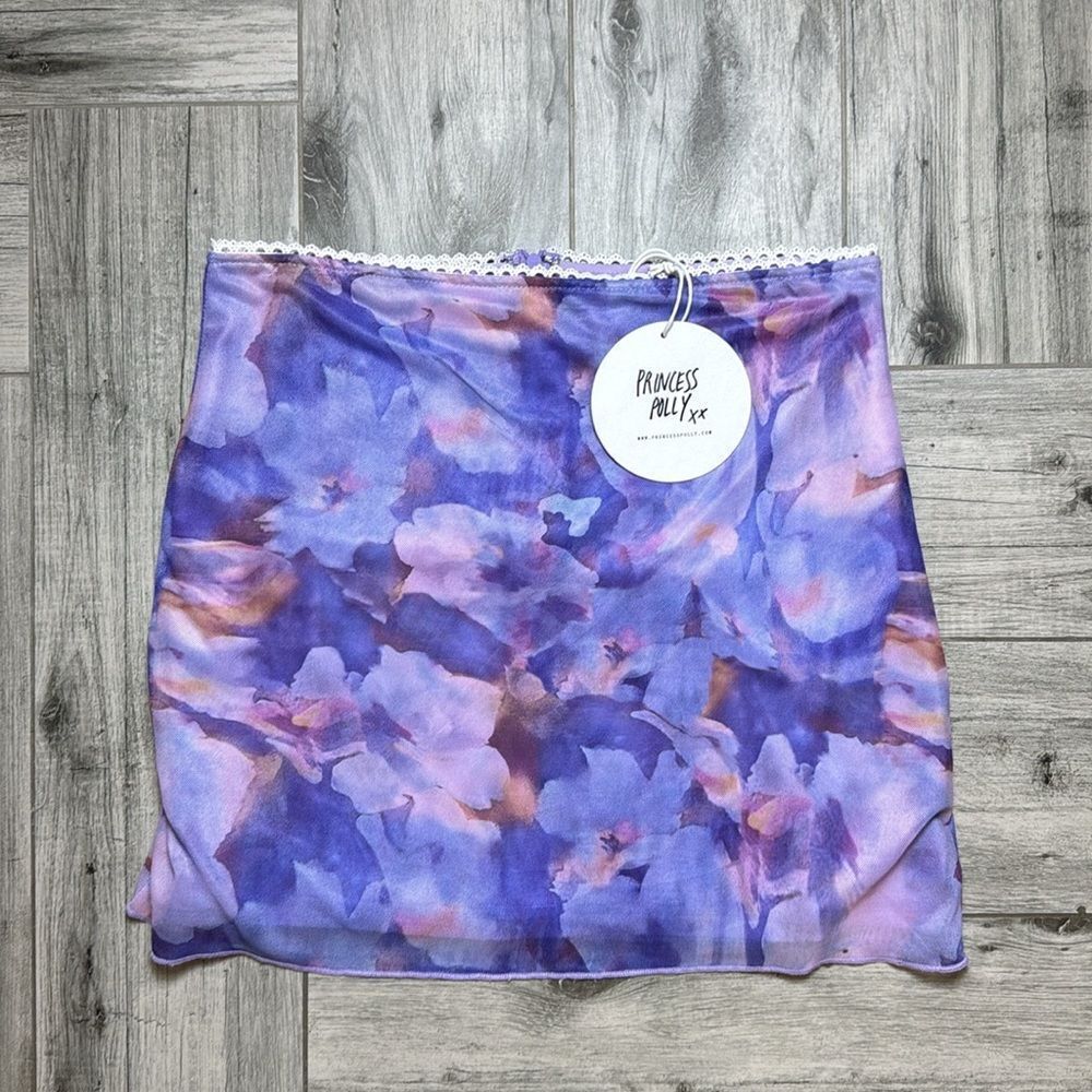 Princess Polly PATTIE MESH MINI SKIRT SIZE 8